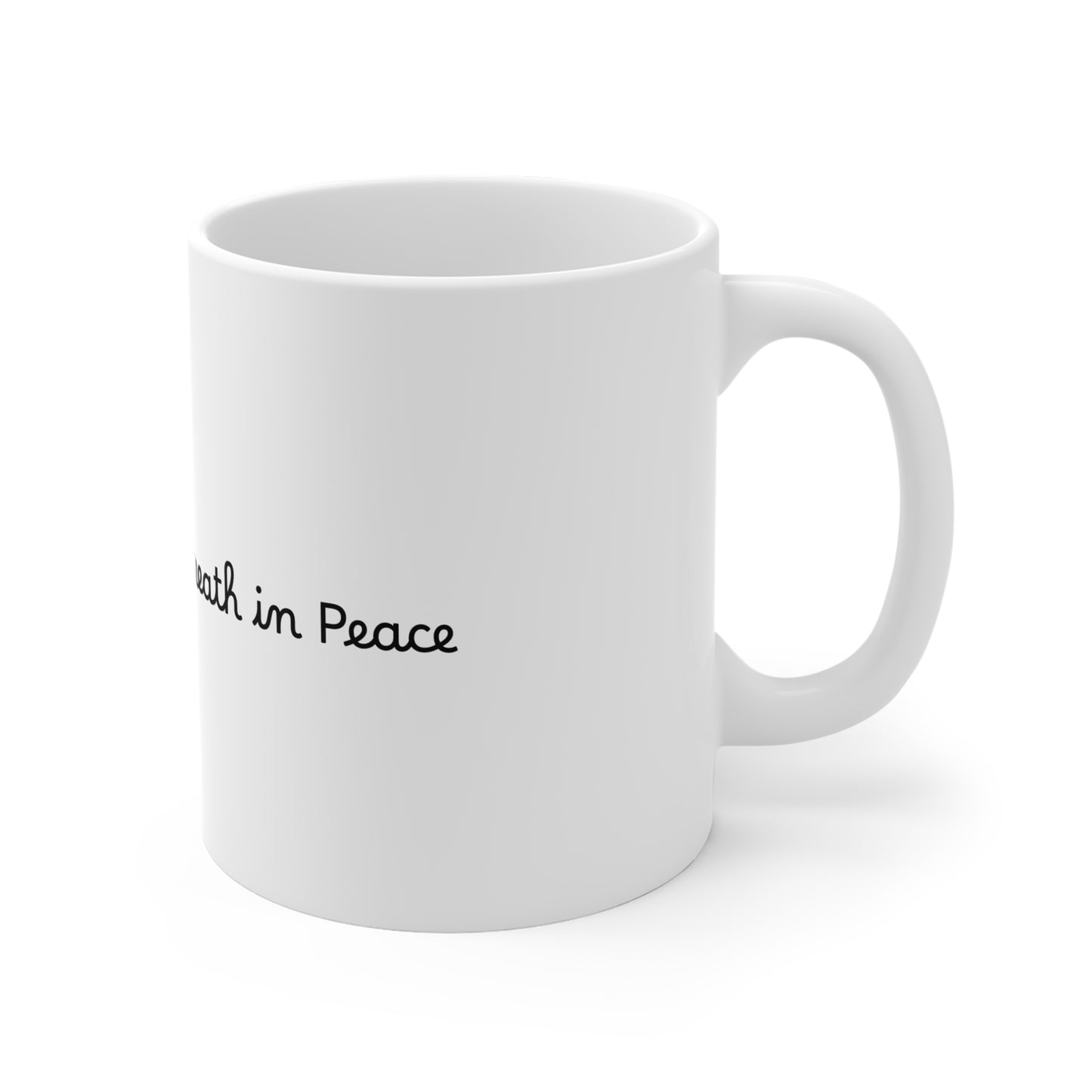 Inspirational InnerFlex Mug | 11oz Coffee Cup with 'Breathe in Peace' Design for Mindfulness and Motivation